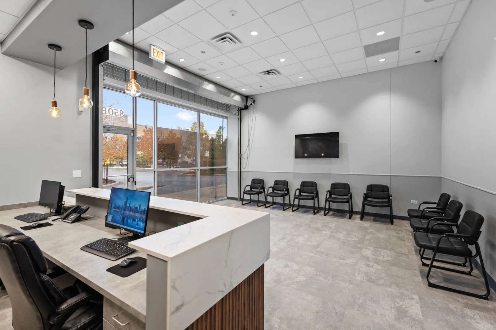 The waiting area at NS Family Dental